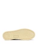 SNEAKERS MEDALIST HOMME CUIR BLANC ET DAIM GRAY GREEN