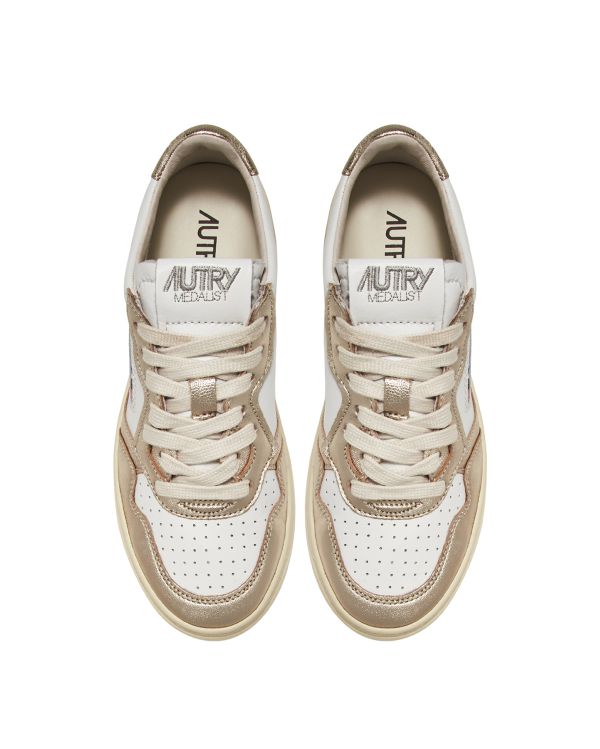 SNEAKERS MEDALIST LOW WOMAN WHITE PLATINUM