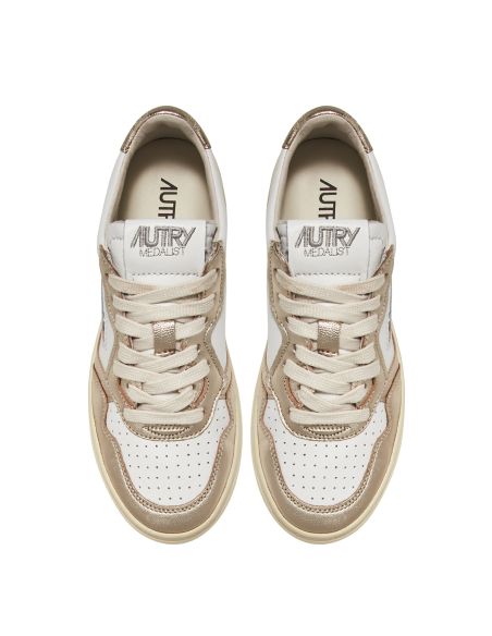 SNEAKERS MEDALIST LOW WOMAN WHITE PLATINUM