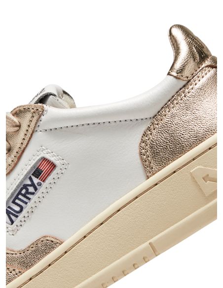 SNEAKERS MEDALIST LOW FEMME BLANC PLATINE