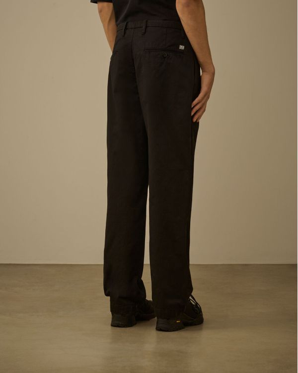 PANTALON AMPLE EN GABARDINE NOIR 