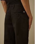 PANTALON AMPLE EN GABARDINE NOIR 