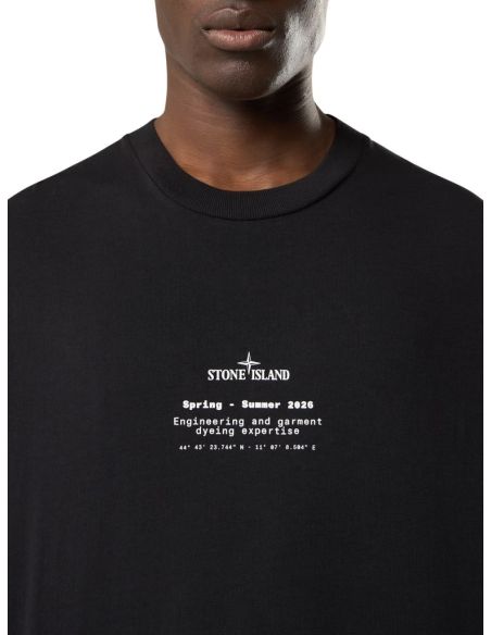 STONE PRINTED T-SHIRT 2100001 BLACK