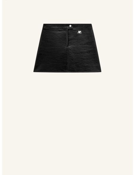 MINI-JUPE REEDITION VINYL NOIR