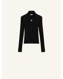 SWEATER REEDITION RIB KNIT BLACK