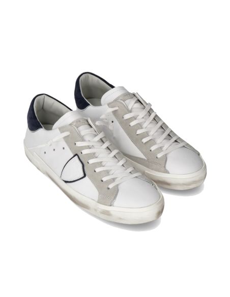 PRSX MEN WHITE AND BLUE SNEAKERS