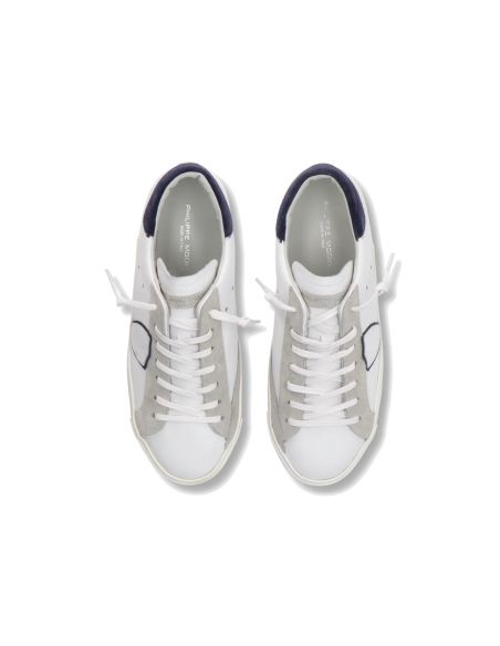 PRSX MEN WHITE AND BLUE SNEAKERS