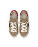 SNEAKERS PRSX HOMME BEIGE ET ROUGE