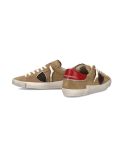 SNEAKERS PRSX HOMME BEIGE ET ROUGE