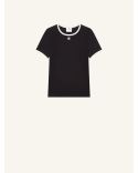 TSHIRT SIGNATURE CONTRAST BLACK / HERITAGE WHITE