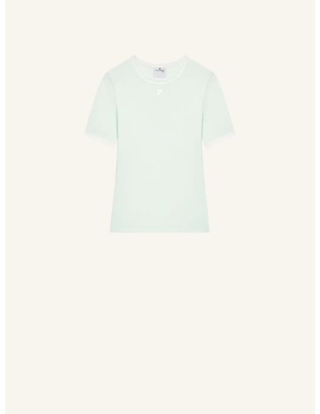 TSHIRT SIGNATURE CONTRAST LIGHT MINT / HERITAGE WHITE