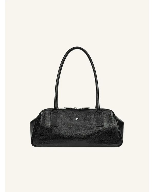 SAC À MAIN STRIP CUIR NAPLACK NOIR