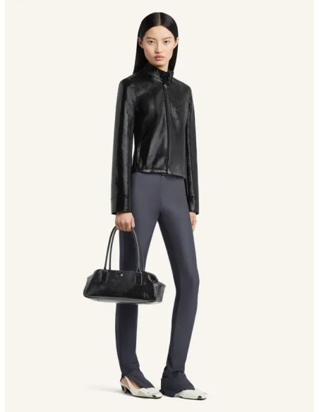 SAC À MAIN STRIP CUIR NAPLACK NOIR