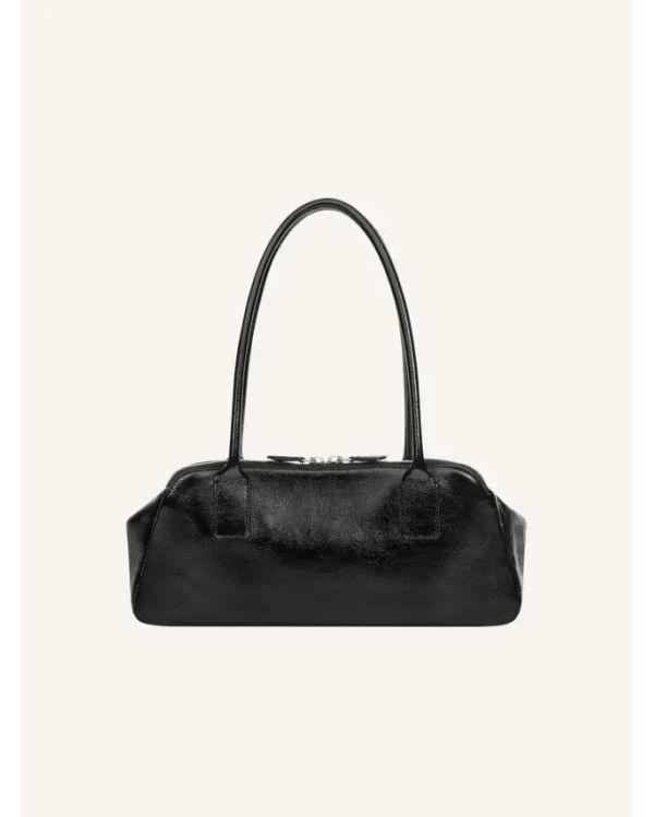 SAC À MAIN STRIP CUIR NAPLACK NOIR