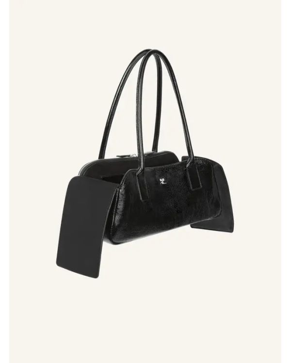SAC À MAIN STRIP CUIR NAPLACK NOIR