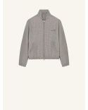 VESTE BOMBER BUCKLE HOUNDSTOOTH NATUREL / ROUGE / NOIR