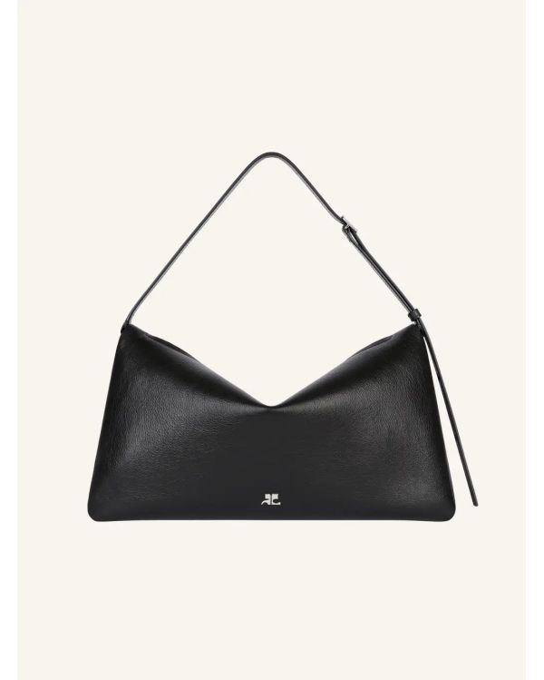 SAC À MAIN CUFF CUIR NOIR
