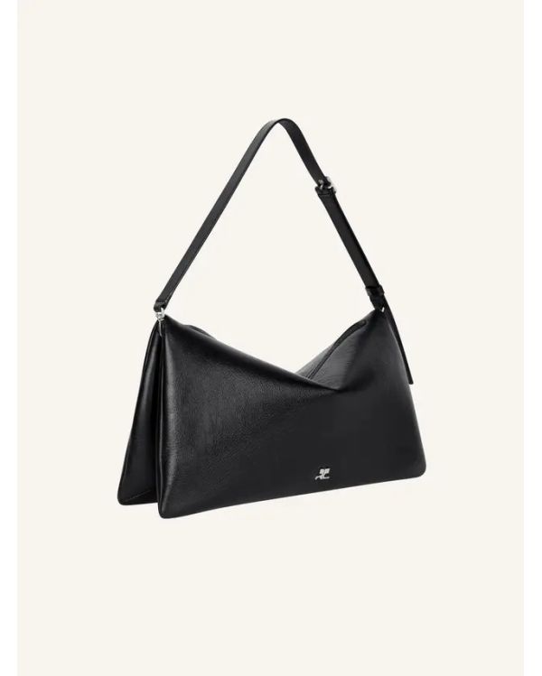 SAC À MAIN CUFF CUIR NOIR
