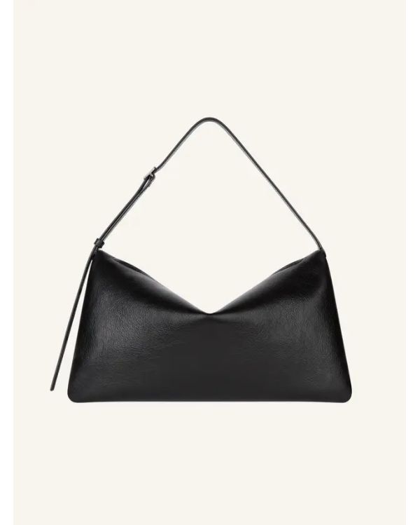 HANDBAG CUFF LEATHER BLACK
