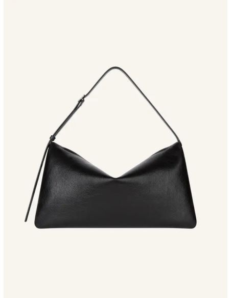SAC À MAIN CUFF CUIR NOIR