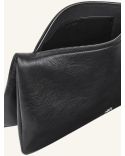 SAC À MAIN CUFF CUIR NOIR