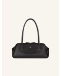 HANDBAG STRIP LEATHER BLACK