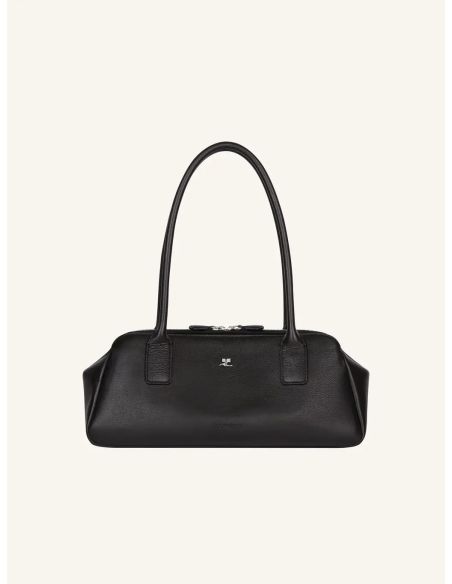 SAC À MAIN STRIP CUIR NOIR