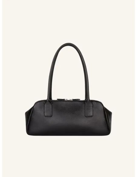 HANDBAG STRIP LEATHER BLACK
