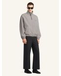 BOMBERJACKET HOUNDSTOOTH ZIPPED NATUREL / RED / BLACK