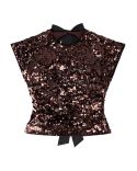 TOP VELVET SEQUINS DEMITASSE