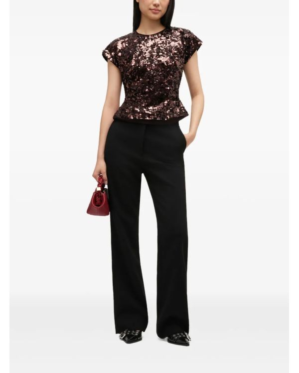 TOP VELVET SEQUINS DEMITASSE