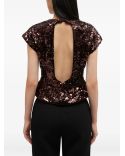 TOP VELVET SEQUINS DEMITASSE