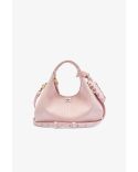 MINI SAC HOBO GRAINÉ ROSE CRAIE