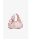 MINI SAC HOBO GRAINÉ ROSE CRAIE