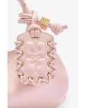 MINI SAC HOBO GRAINÉ ROSE CRAIE