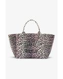 SHOPPER XXL PRINT SEQUIN BLEACHED MAUVE