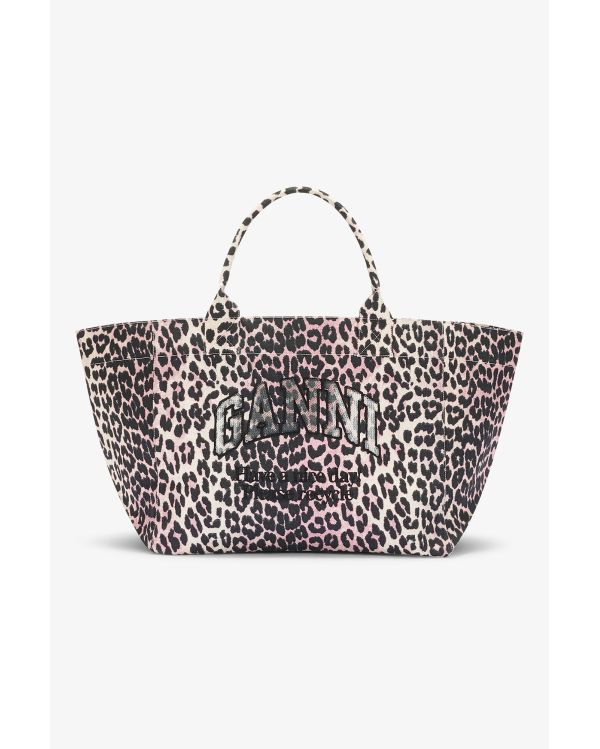 SHOPPER XXL PRINT SEQUIN BLEACHED MAUVE