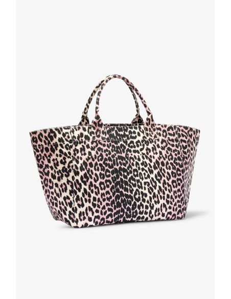 SHOPPER XXL PRINT SEQUIN BLEACHED MAUVE
