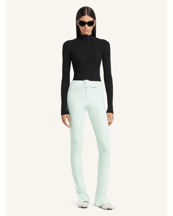 SWEATER BUCKLE RIB KNIT