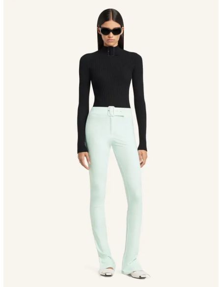 SWEATER BUCKLE RIB KNIT