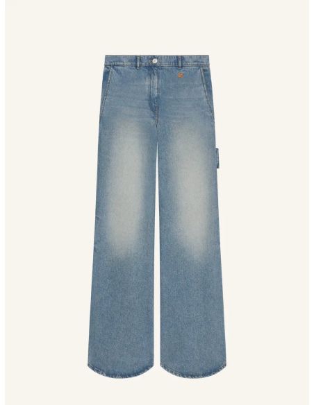 PANTALON BAGGY HAMMER EN DENIM BLEU DÉLAVÉ