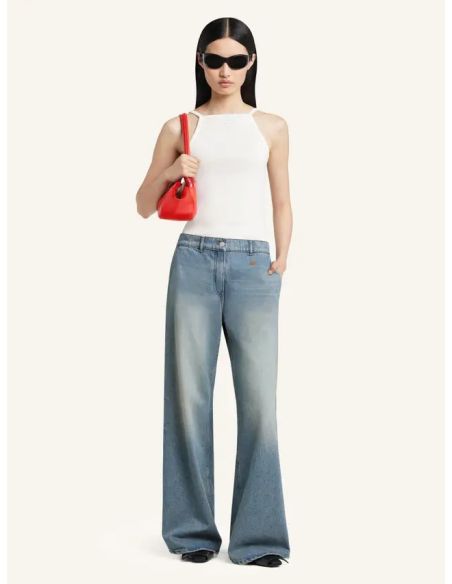 PANTALON BAGGY HAMMER EN DENIM BLEU DÉLAVÉ