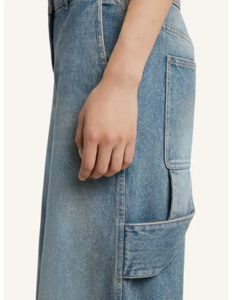 PANTALON BAGGY HAMMER EN DENIM BLEU DÉLAVÉ