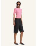 TSHIRT BUCKLE RIB KNIT PARTY PINK