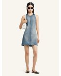ROBE HÉRITAGE SANS MANCHES EN DENIM BLEU DÉLAVÉ