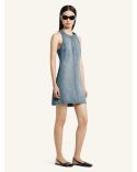 ROBE HÉRITAGE SANS MANCHES EN DENIM BLEU DÉLAVÉ