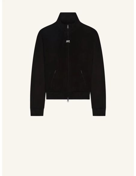 TRACKSUIT JACKET SPONGY BLACK