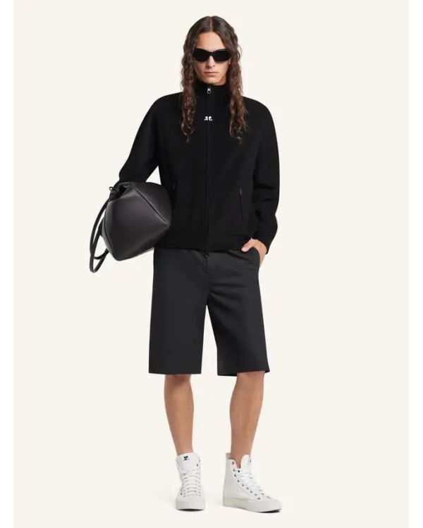 TRACKSUIT JACKET SPONGY BLACK