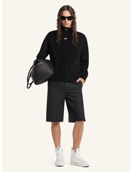 TRACKSUIT JACKET SPONGY BLACK