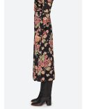 SKIRT CORNELIA FLORAL PRINT BLACK